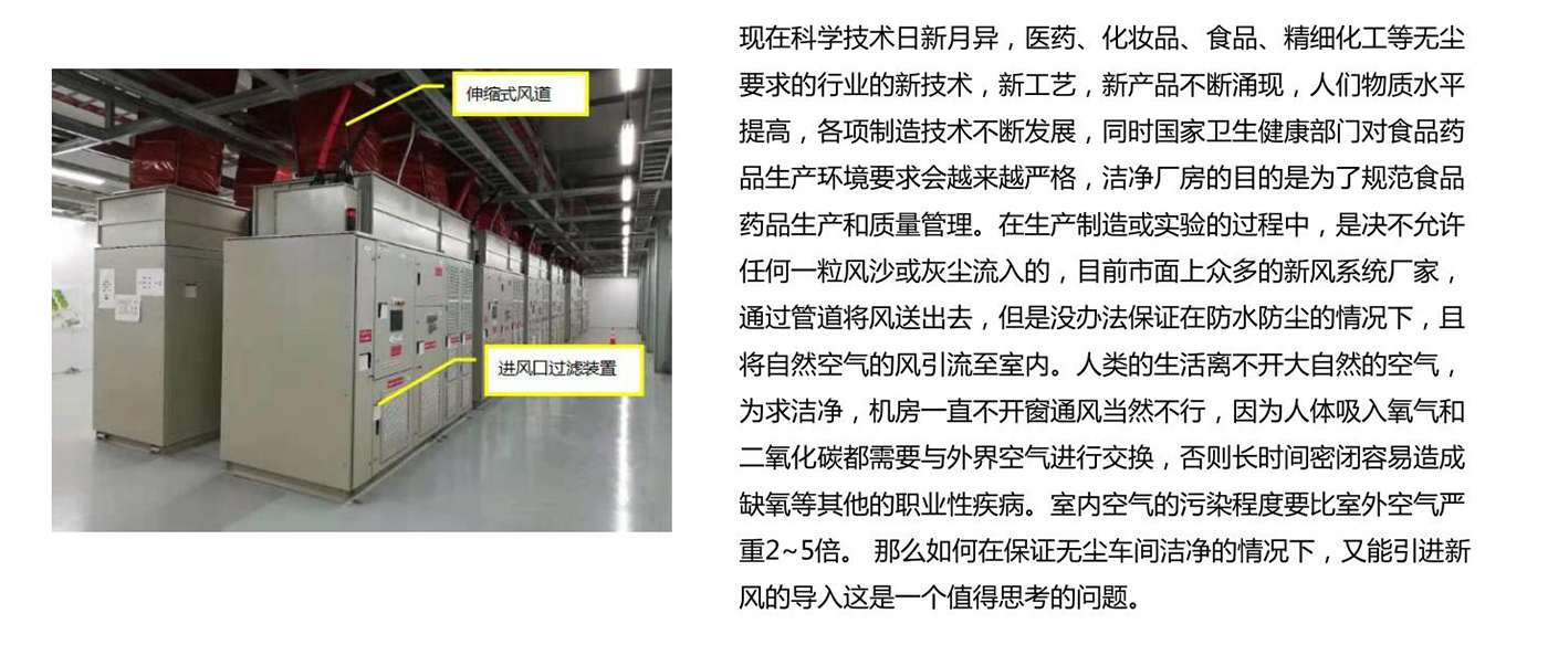 無塵過濾新風(fēng)系統(tǒng)整體解決方案